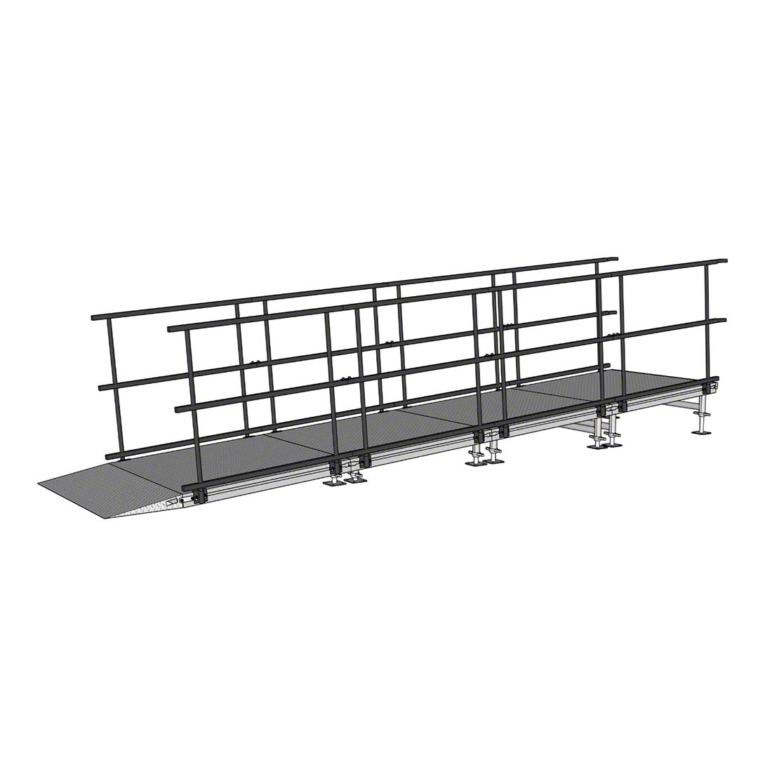 Universal Straight ADA Wheelchair Ramp for 18